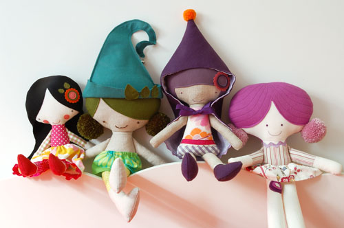 Handmade softie dolls