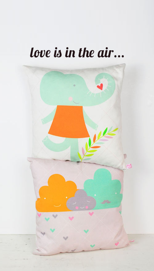 clouds and elephant pillows by PinkNounou